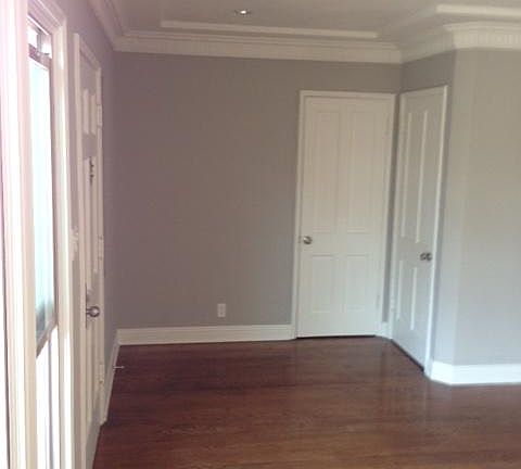 Living room entry walk in closets