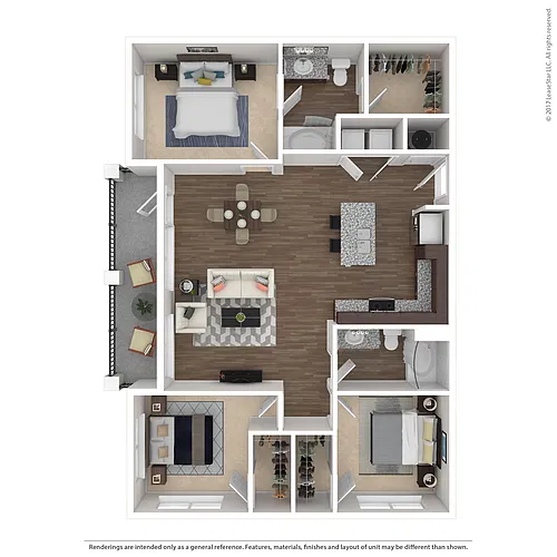 Floor plan 3 x 2 Maple