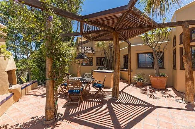 Main patio has built in BBQ