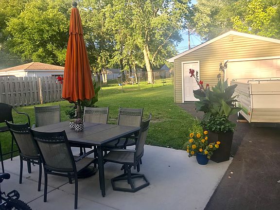 The new patio and drive