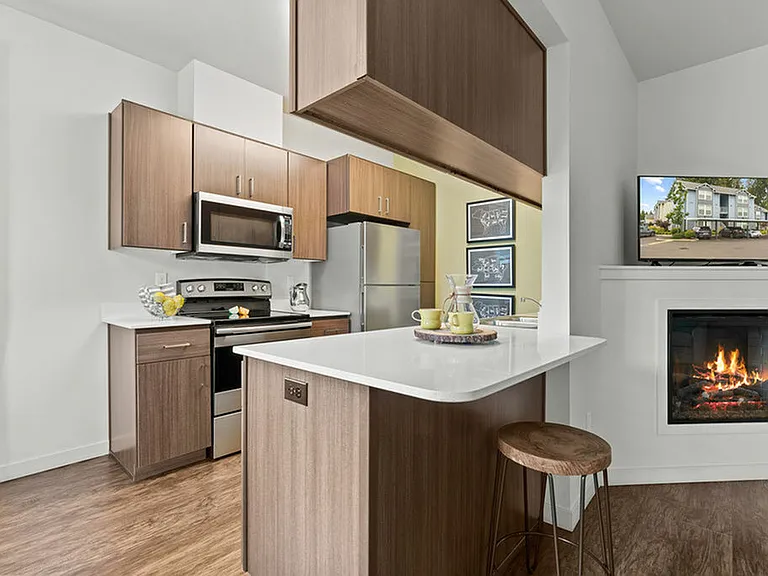 Kitchen with Bar Seating