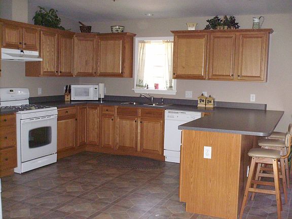 spacious kitchen with attached dining room