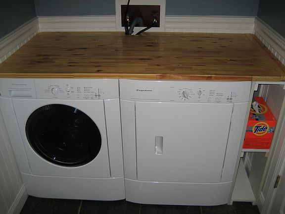 Inside washer and dryer