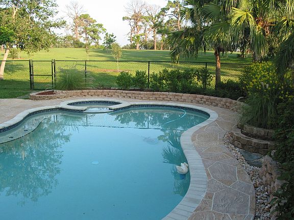 Backyard with view of Pine Island Ridge preserve