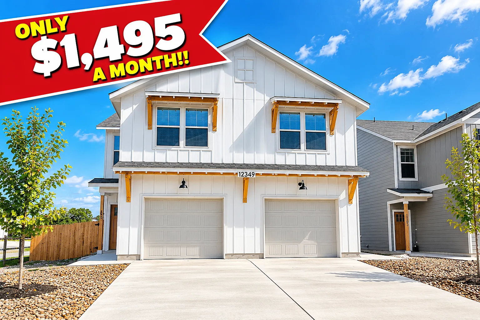3 bed, 2.5 bath, 1263 sqft, $1,495 — Photo 1