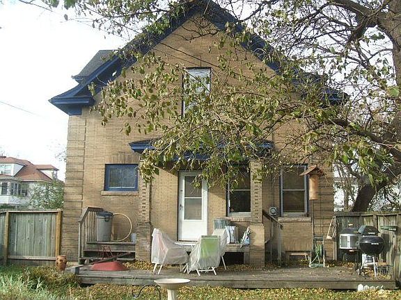 Great fenced in backyard with lots of perrenials.