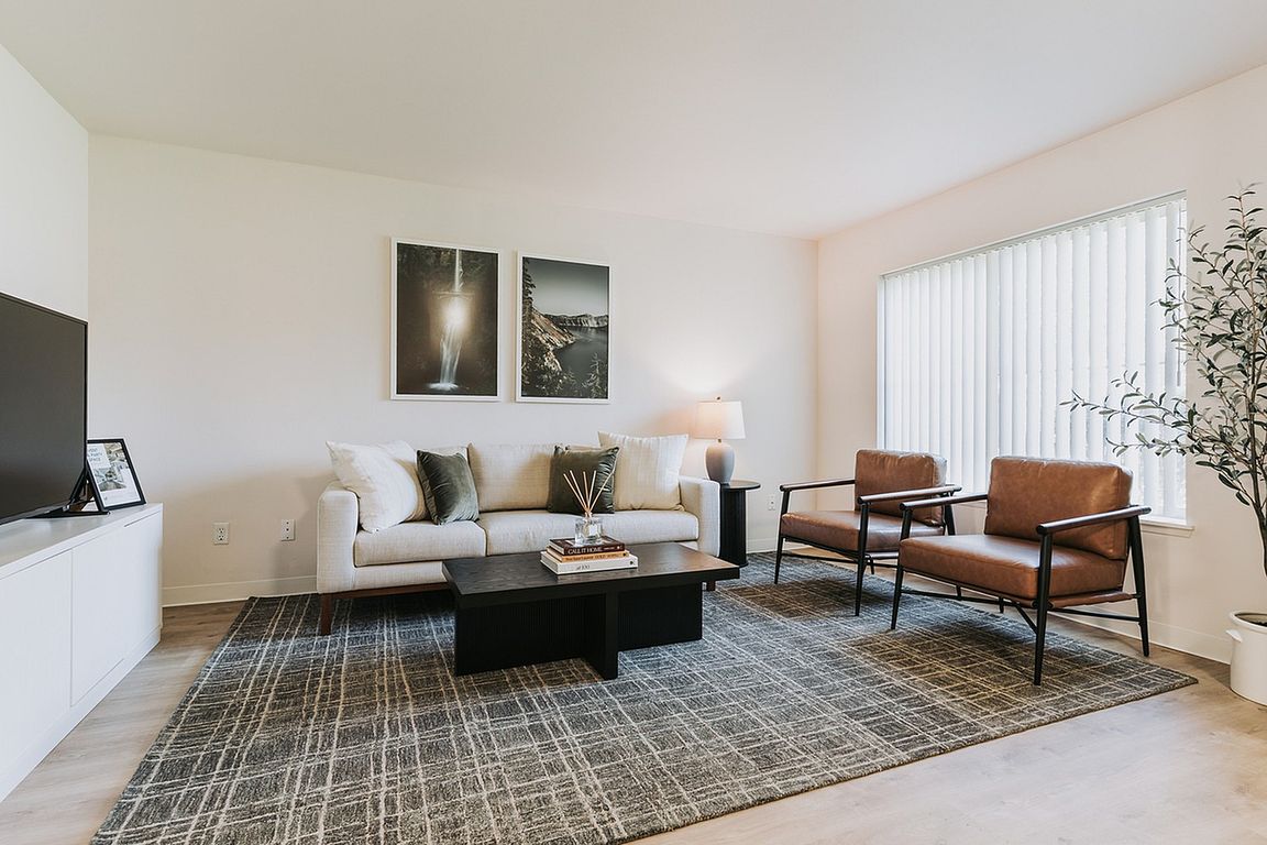 Large Windows in Living & Dining Room