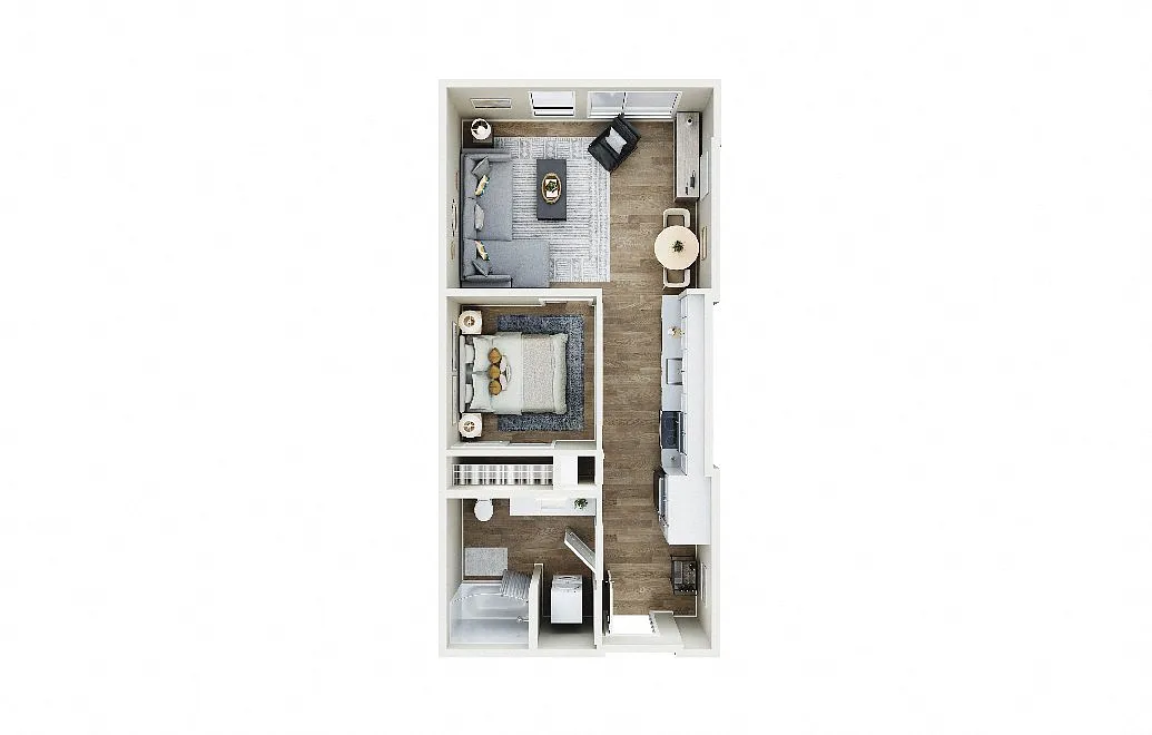 Floor plan 1X1 - B2