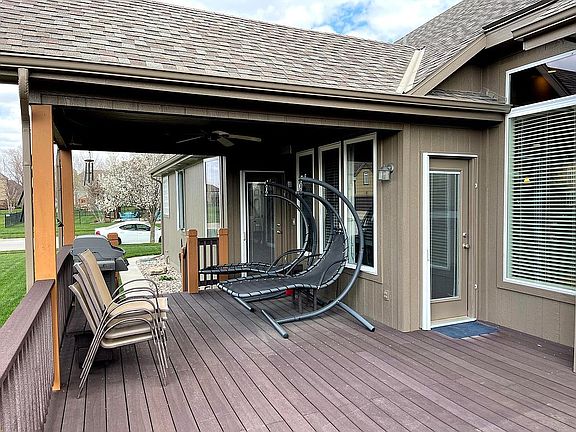 Large deck-partially covered
