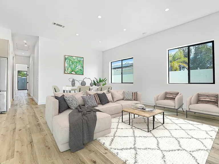 Living room and dinning room