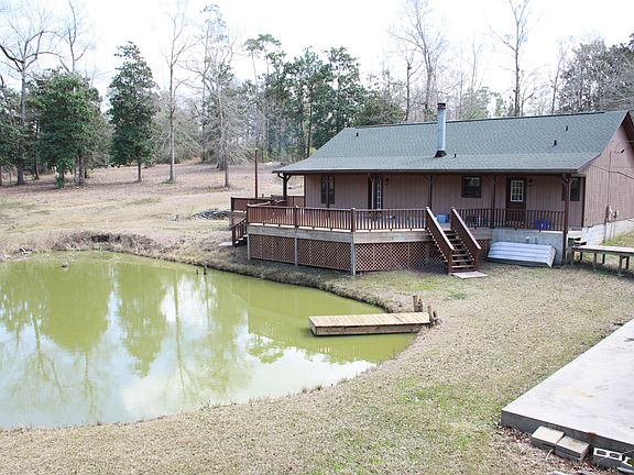 Rear view of catfish pond