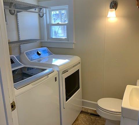 High efficiency washer and dryer