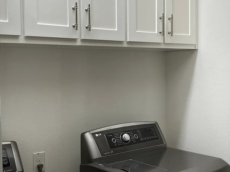 laundry cabinets add storage space