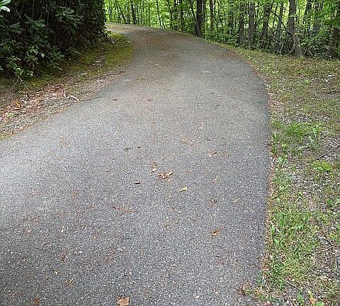 Paved road to property