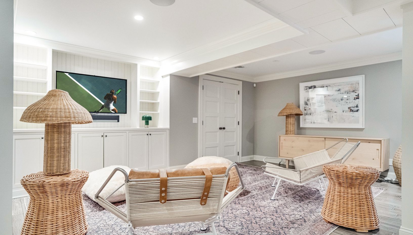  Lower level rec room