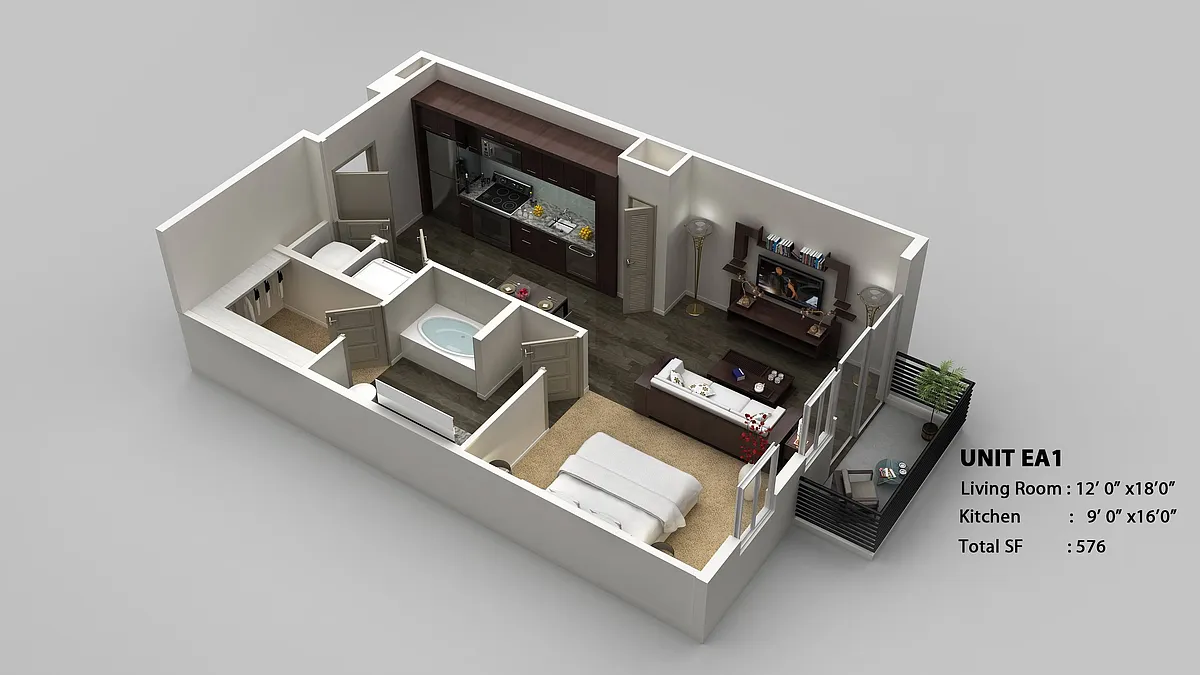 Floor plan E1