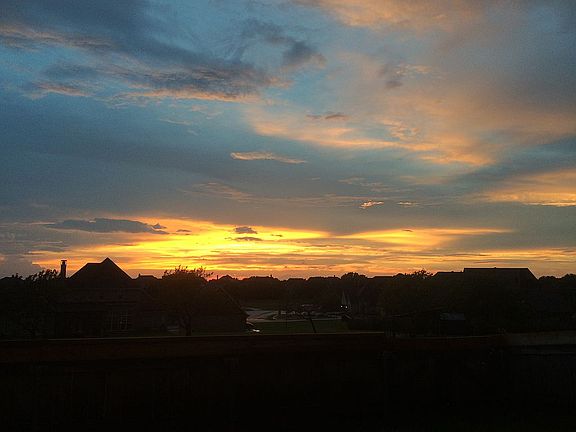 Backyard sunsets!