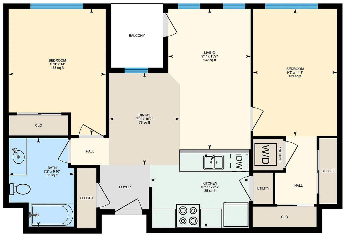 Floor plan 216 - Balloon Festival Views