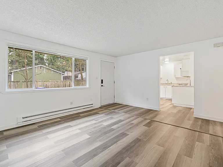 Entry and living room.