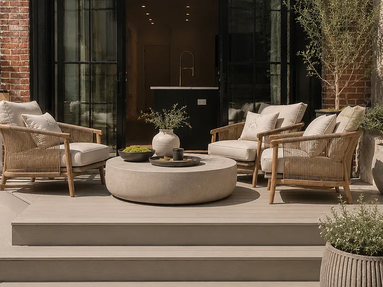 Your private back yard/deck (virtually staged)