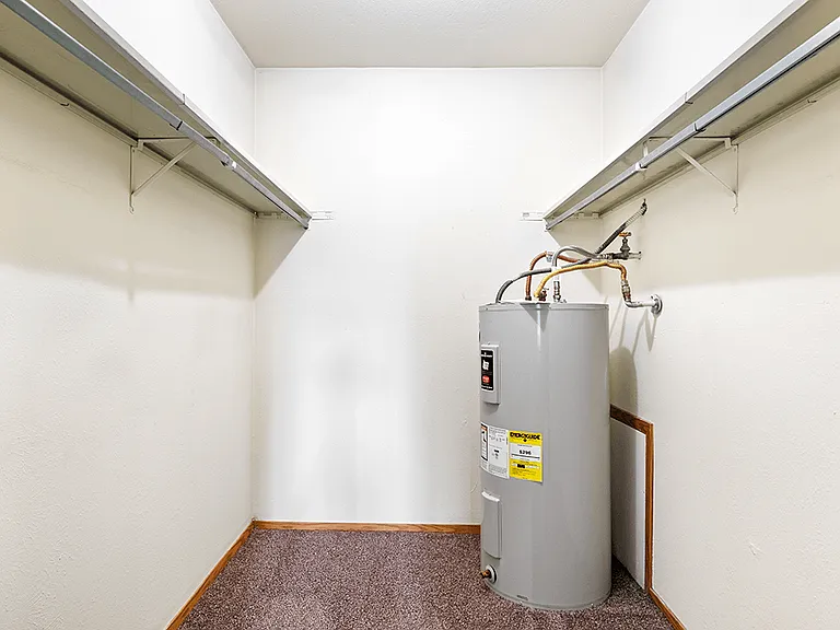 Water Heater & Storage Space