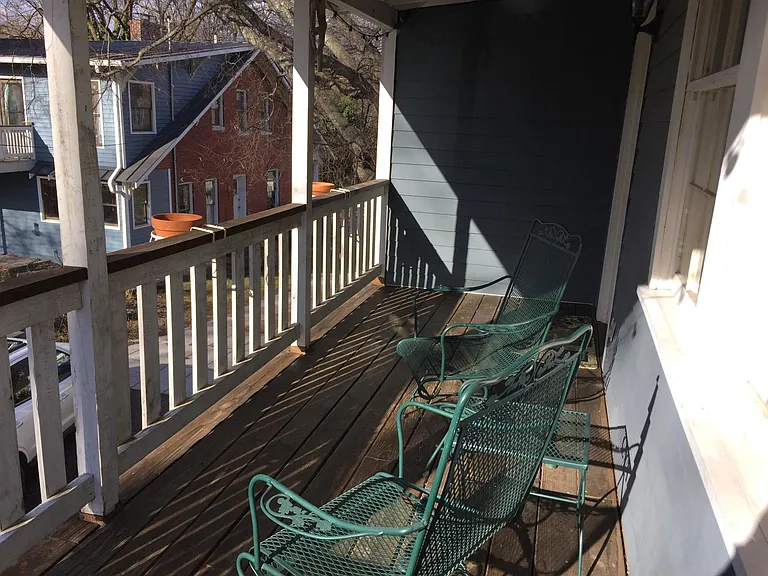 Overlooks owners' yard.