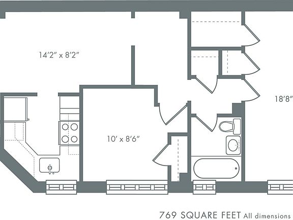2nd image of 400 E 20th St APT 8D