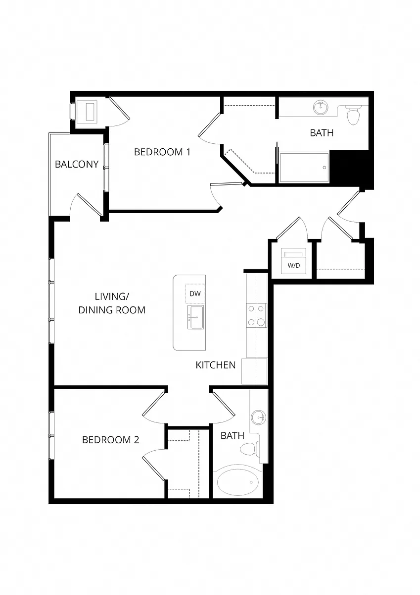 Floor plan C5 2X2