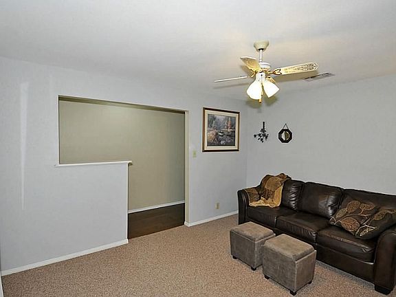 Here is a view of the front room. This owner is using this room as a sitting room.