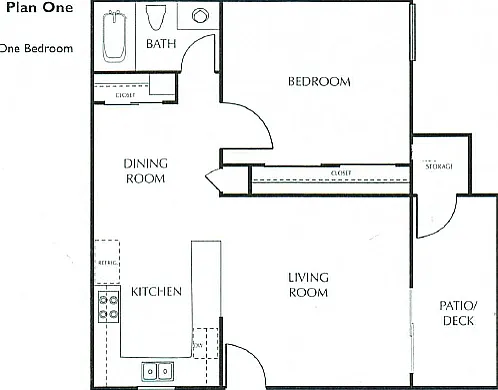 1X1 Floorplan 1X1 Floorplan
