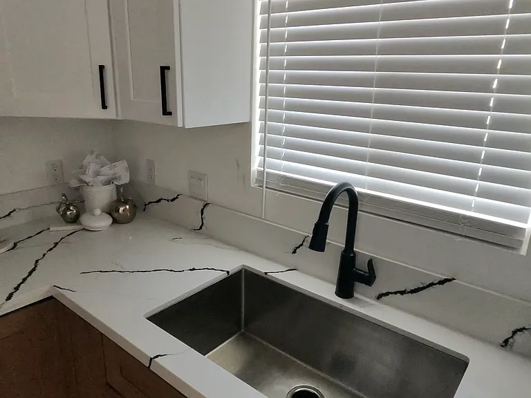 Very large kitchen brand new stove and microwave.