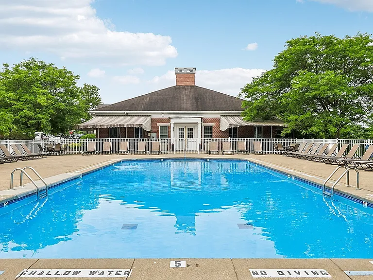 Inviting outdoor pool area