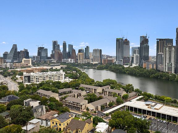 On the lake with downtown views