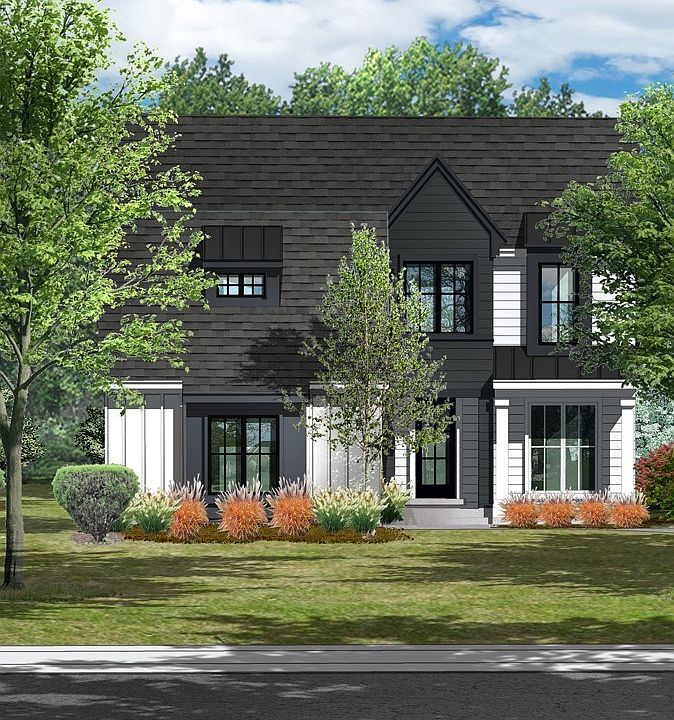 Front Exterior of Lot 1 with Landscaping