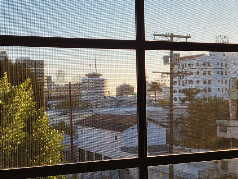 Bedroom #2 window view of Hollywood Skyline