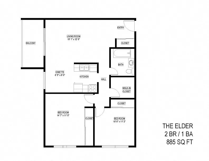 Floor plan The Elder