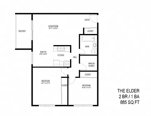 Floor plan The Elder