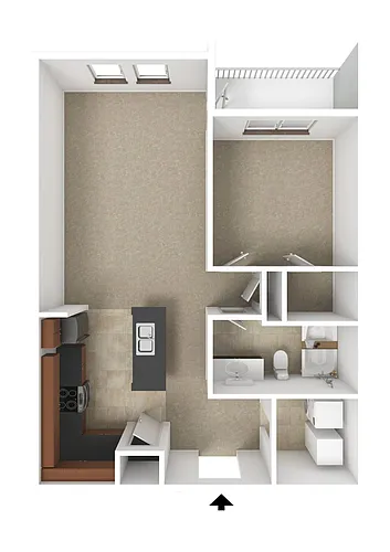 Floor plan 1B-A