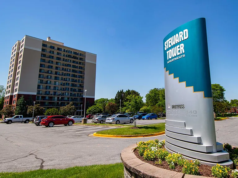 Steward Tower Apartments Signage