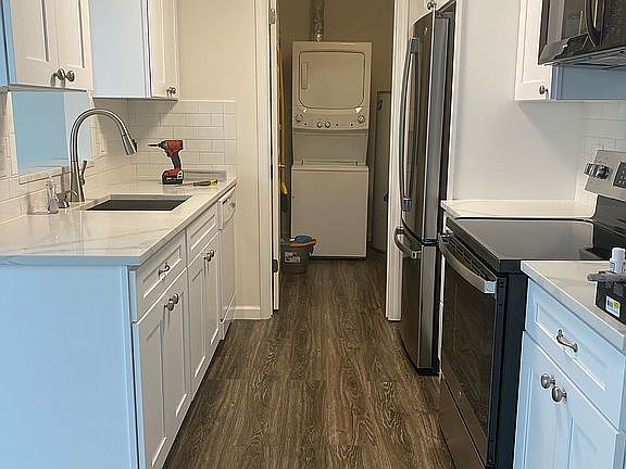 New cabinets & flooring 