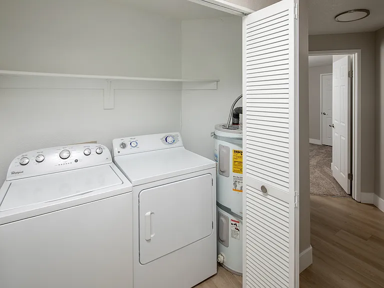 Washer & Dryer with Storage