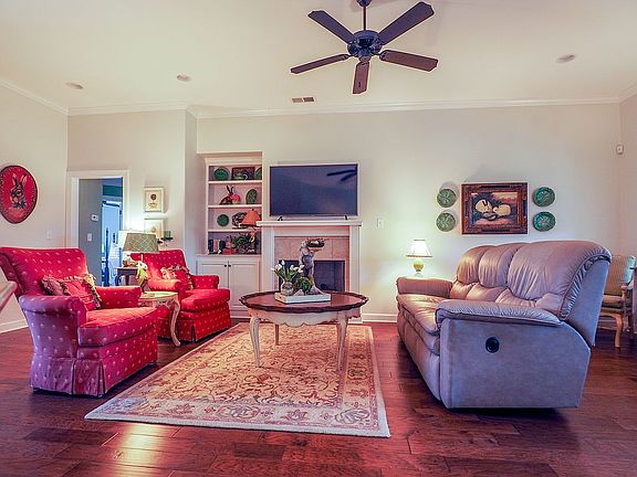 Fireplace, hardwood floors