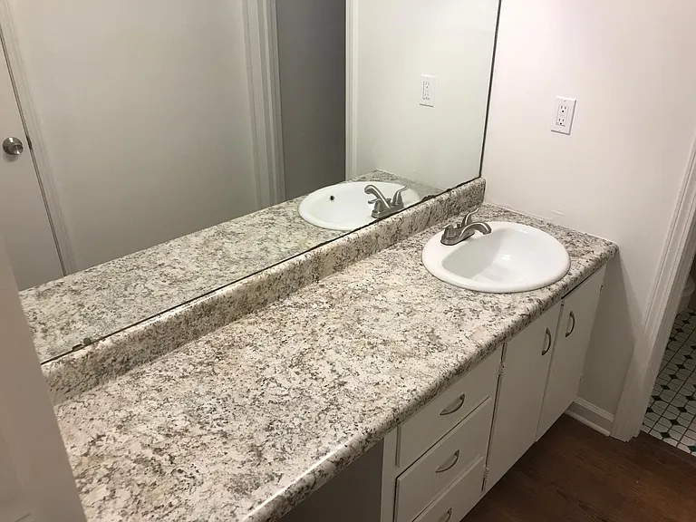 Master bath sink area.