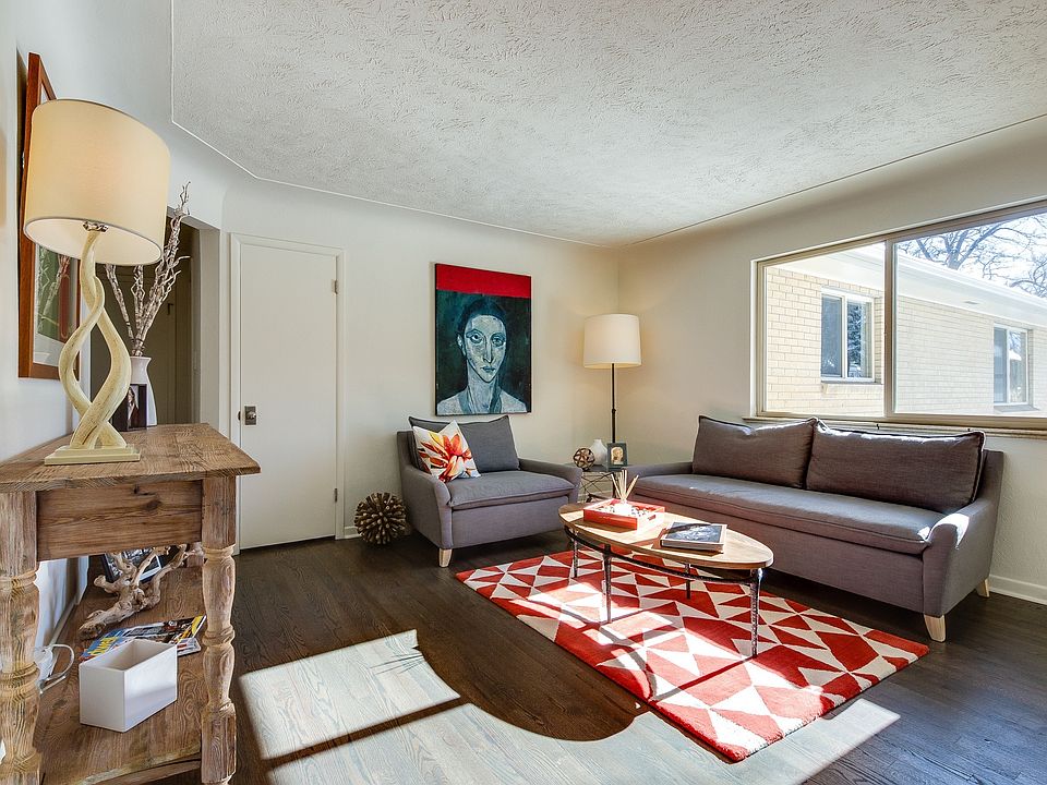 Open, bright living area, dining area open to living area wi