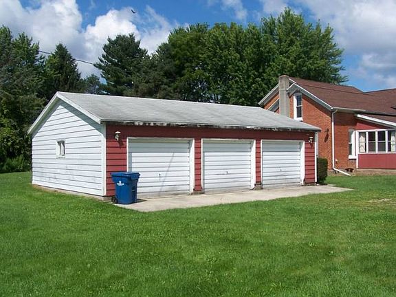 Three car detached garage.