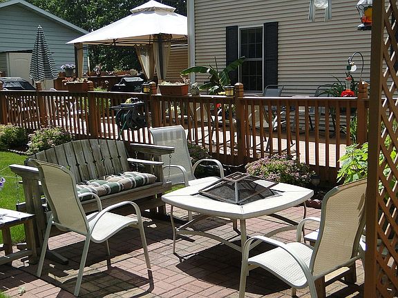 large deck/patio area