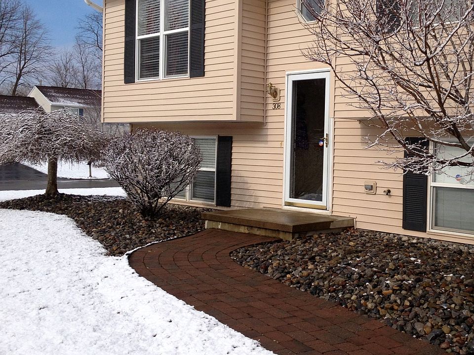 brick walkway, lovely landscaping