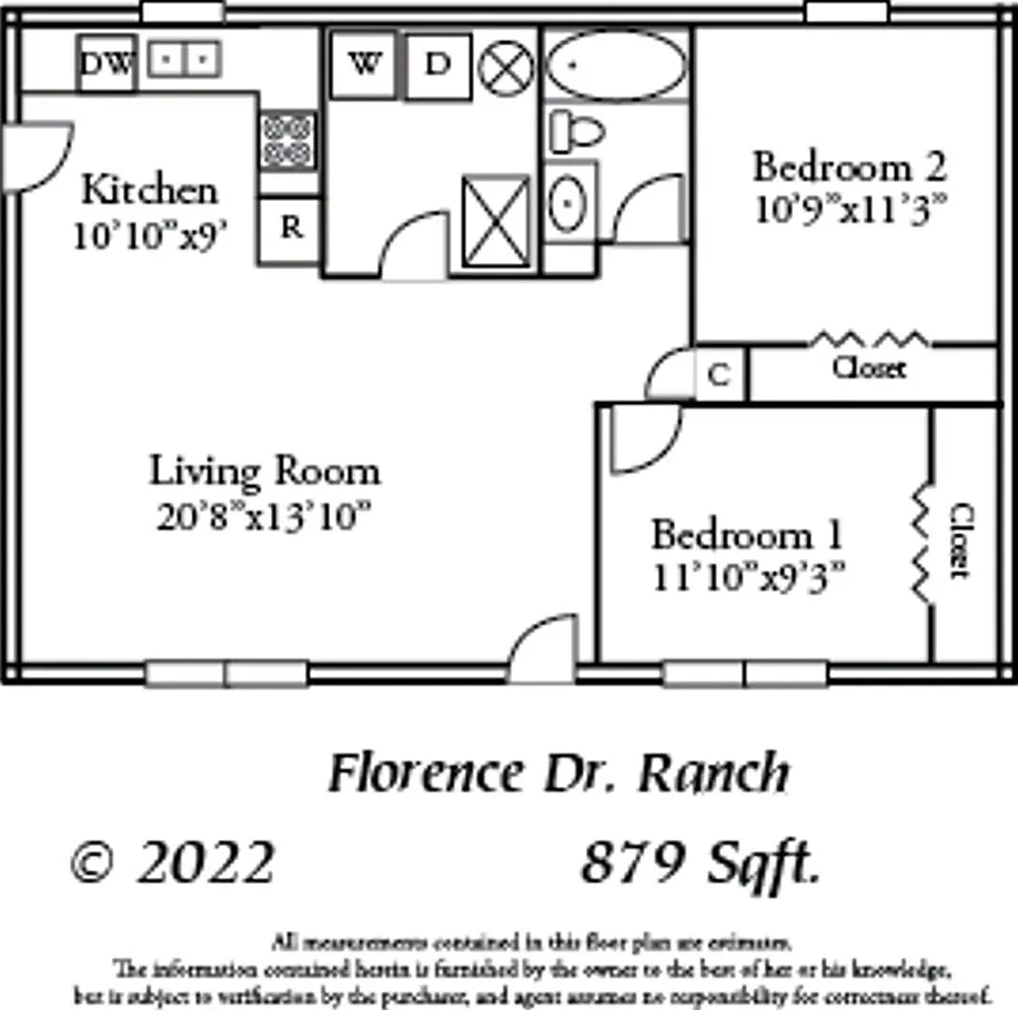 2 Bedroom Ranch Home — Photo 3
