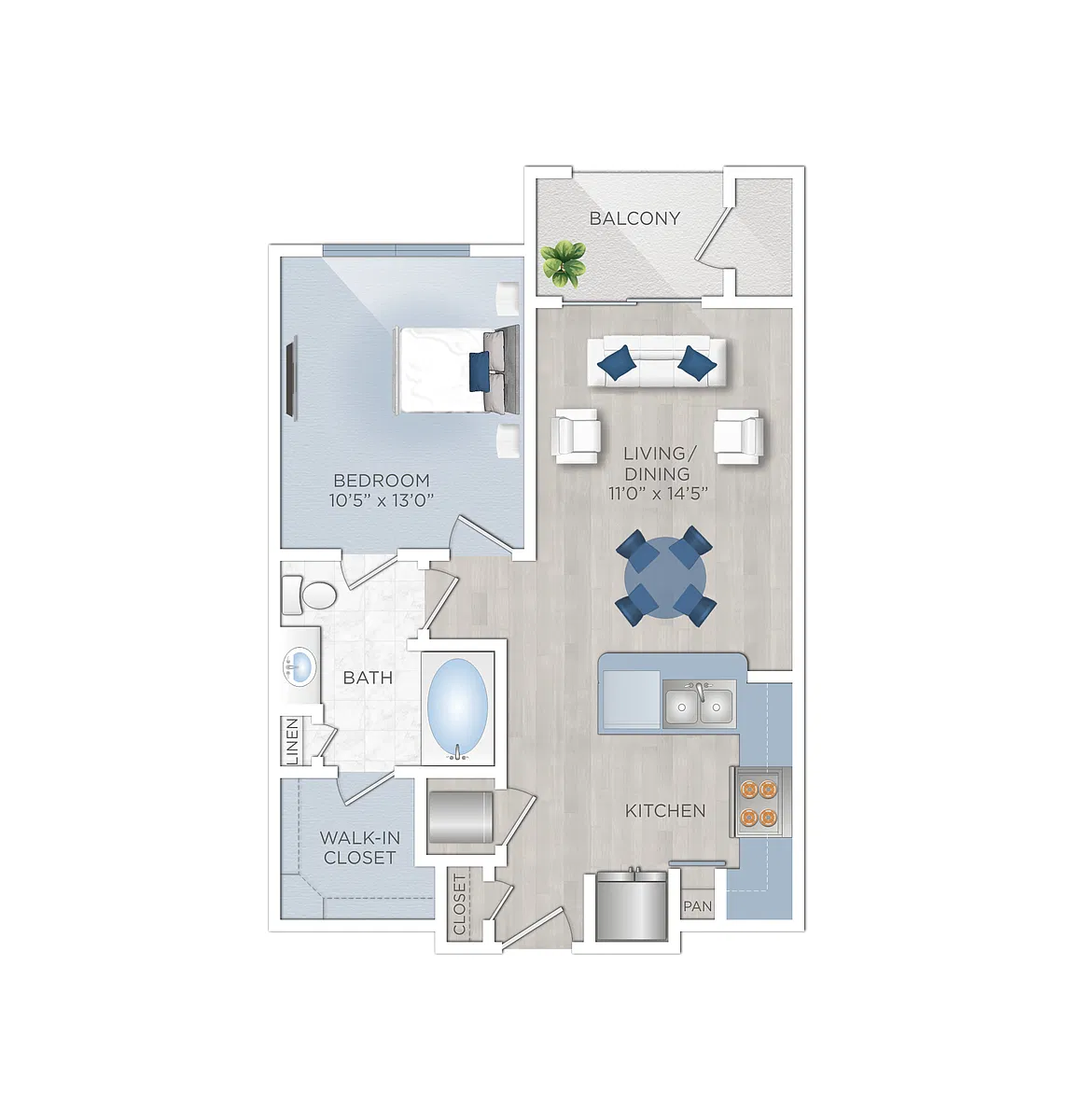 Floor plan Crescent (A1)