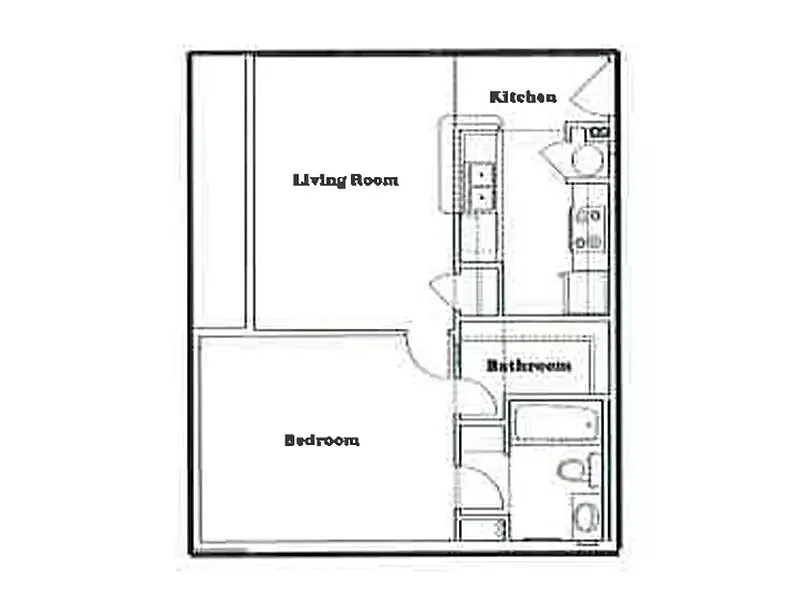 Floor plan 1x1E